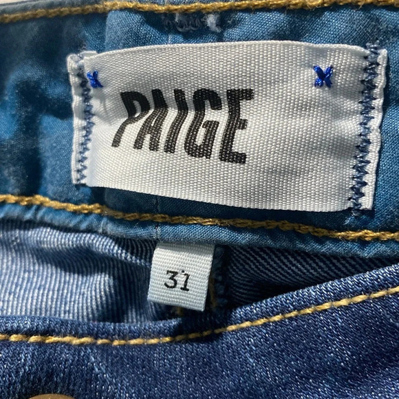 Paige Skyline Straight Jeans in Classic Blue Denim - Women’s Size 31 - Picture 4 of 14